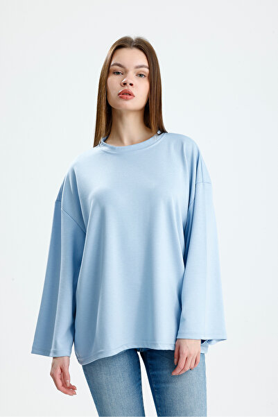 VOICTEC Autumn/Winter Women's Oversize Modal Fabric Standard Size Spanish Sleeve Bodysuit