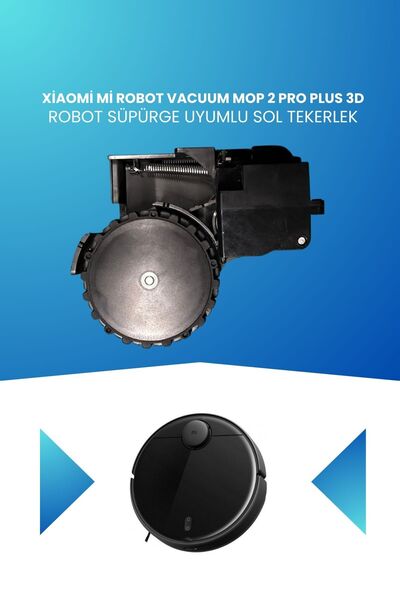 ELECTROLL Roată din stânga compatibilă cu aspiratorul robot Xiaomi Mi Vacuum ...