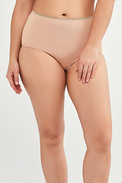 Penti Maxi Black-Tan Cotton High Waist 2-Piece Slip Panties