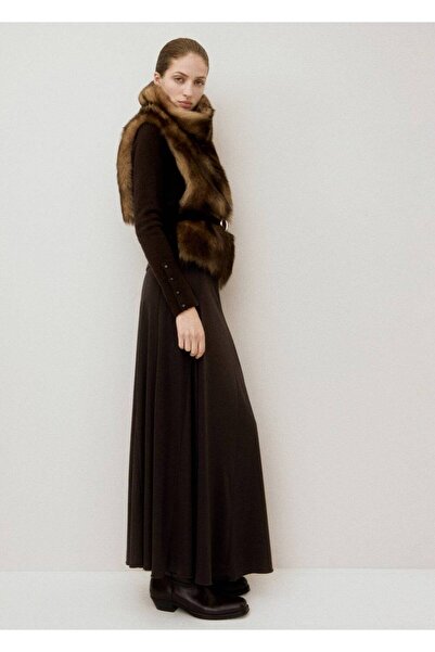 MANGO Woman Godeli midi etek