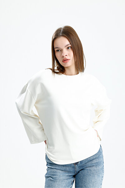 VOICTEC Women's Oversize Modal Fabric Standard Size Spanish Sleeve Bodysuit