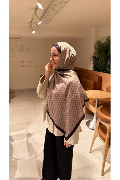 lune G desen A+++ yaldızlı yün ipek şal