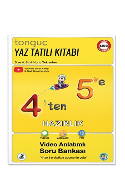 Tonguç Yayınları Tonguç 4 Ten 5 E Hazırlık Kitabı