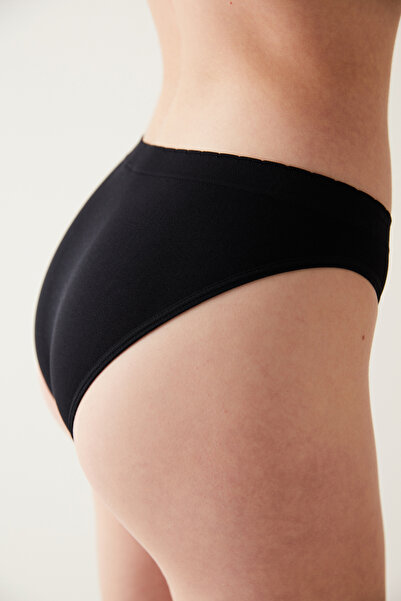 Penti Schwarze Basic-Slip-Höschen