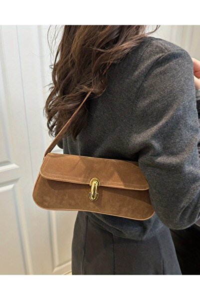 Rivina Liva Women's Vintage Gold Buckle Retro Model Hand and Shoulder Bag