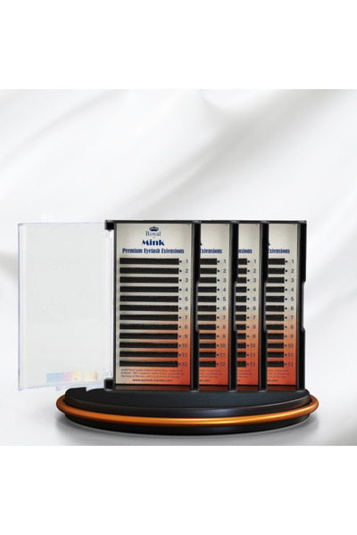 Royal Professional Mink Eyelash Extensions CC 0.10 (9-12 mm) + Ultra Super Glue 5 ml