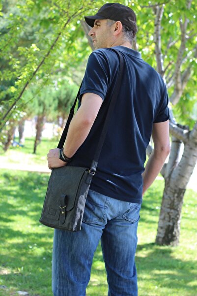 old cotton cargo 7059 S Pretty Suya Dayanıklı Kumaş Omuz - Mini Laptop - Kahv...