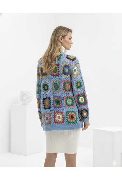 drt tasarım Li Women's Winter Combination Cardigan