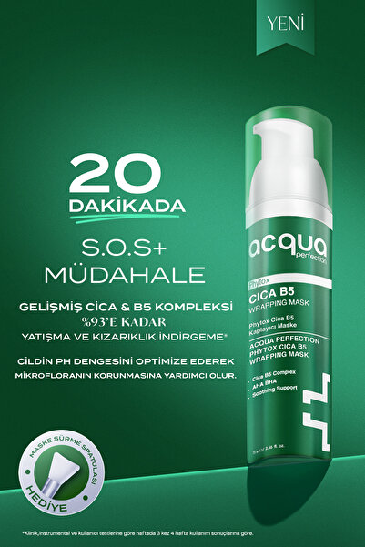 Acqua Perfection Phytox Cica B5 | Yatıştırıcı ve Onarıcı Soyulabilir Yüz Maskesi 70 ml CICA Centella Asiatica