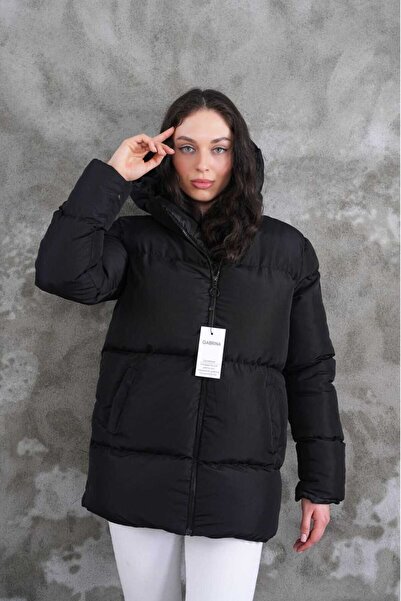 MontClup Women's Black Puffer Coat