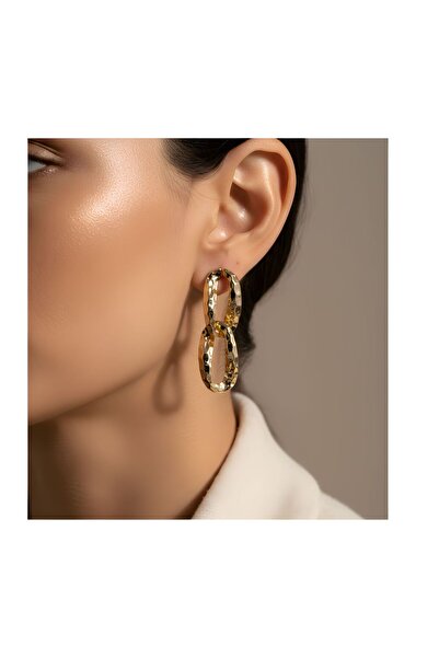 Snartun أقراط ذهبية بيضاوية متدلية – مجوهرات نسائية لامعة وأنيقة |   صندوق خاص