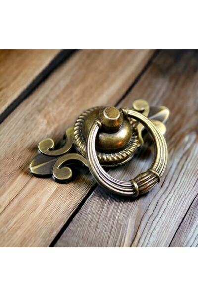 Dizaynhouse Antik Eskitme Halka Yaprak Kulp Dolap Ve Çekmece Kulpu