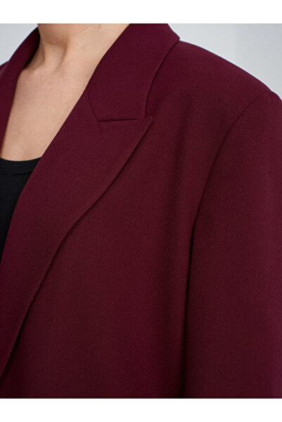 Dilvin 60767 Blazer Jacket-Burgundy
