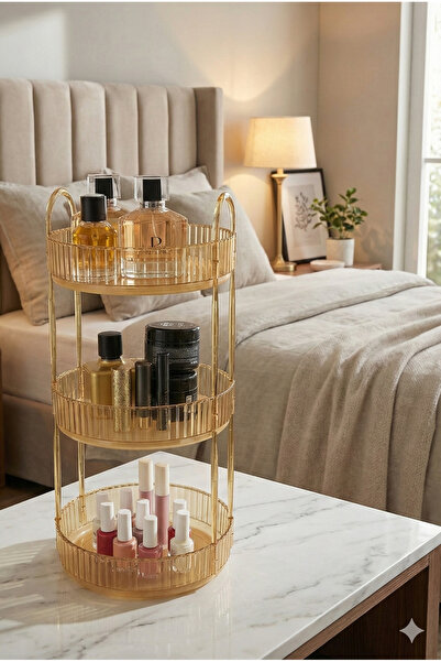 UNIQUE ME Amber Makeup Organizer - Cosmetic and Jewelry Organizer, for Kitchen and Bathroom