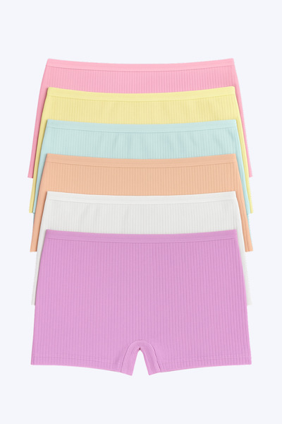 Stars Underwear Butik1avm Kız Çocuk Boxer 6 renk pamuklu premium kalite esnek pamuklu külot