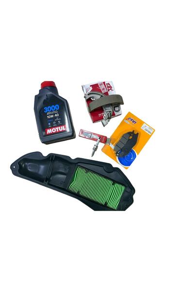 OEM Honda PCX 125-150 (2021-2025) Eco Bakım Set-Motul 3000, Hava Filtresi, Ön ve Arka Balata, Orj Buji