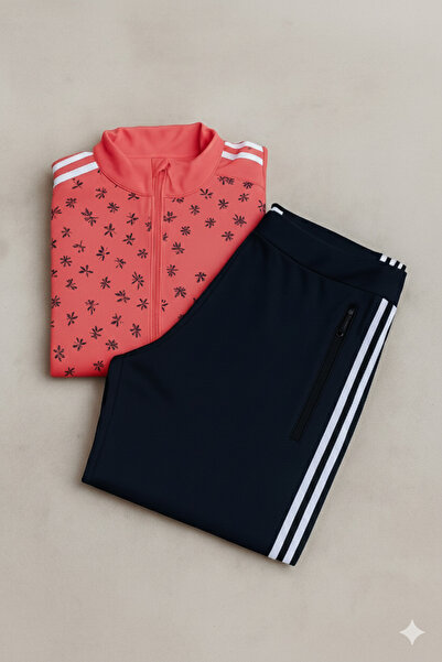 YusGos Women's Zippered Diving Scuba Fabric High-Quality Bottom Top Sports Tracksuit Set