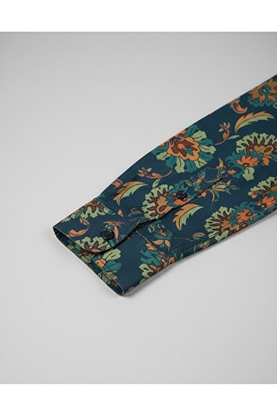 YusGos Long Sleeve Cotton Easy Iron Shawl Pattern Regular Fit Premium Men's Shirt Multi Color m