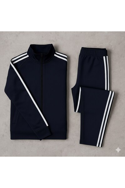 YusGos Women's Zippered Diving Scuba Fabric High Quality Bottom Top Sports Tracksuit Set Anthracite L