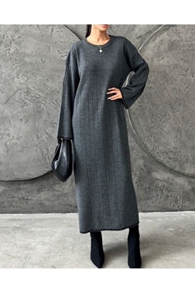 Modamorfo Accordion Knitted Knitwear Dress