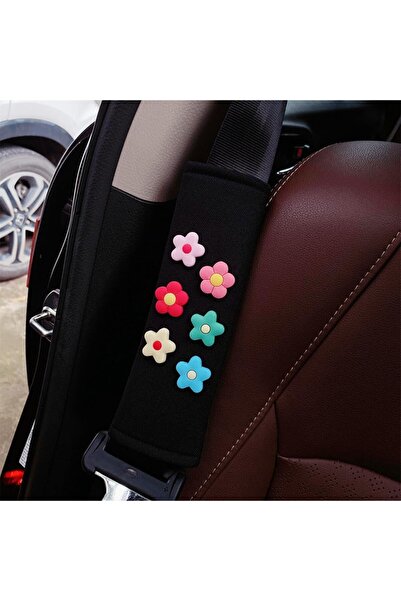 fulina Kids Seat Belt Pads, Safety Belt Shoulder Pad,Cute Floral, Pattern for Children, Girls(Pack of 2)