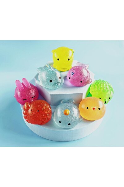 fulina 8PCS Glittery Squishies Toys,Stress Relieving Toy ,Kid Birthday Party ,Goodie Bags Stuffers for Kids