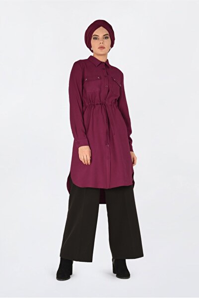 Alvina Buttoned Tunic with Button with Waist 4703