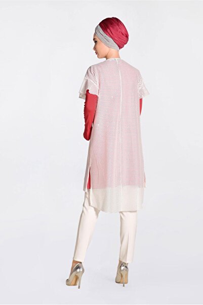 Alvina Double Tunic with Mesh Grogren Stripes 4378