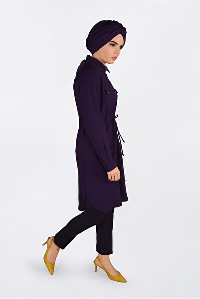 Alvina Buttoned Tunic with Button with Waist 4703