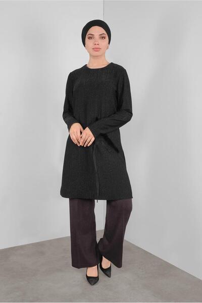 Alvina Silvery Stone Feather Tunic 41310