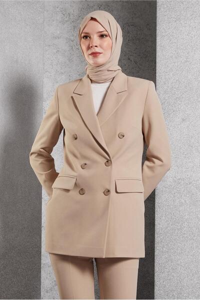 Alvina Double-Breasted Collar Pants Suit 30509