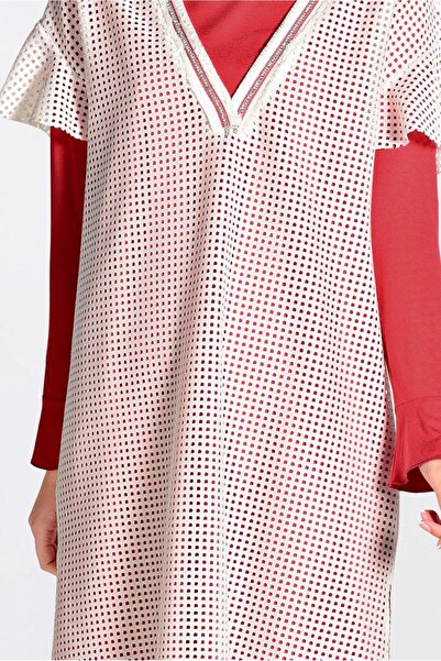 Alvina Double Tunic with Mesh Grogren Stripes 4378