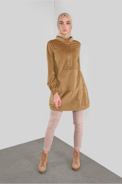 Alvina Cornered Velvet Tunic 41313