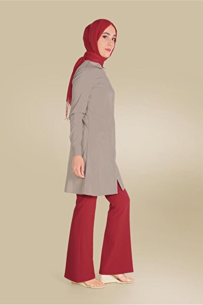 Alvina Cat Figure Embroidered Cotton Tunic - 40450