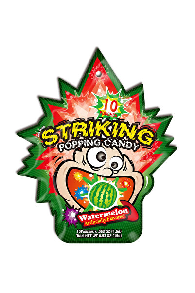 Striking حلوى بوبينغ كاندي بنكهة البطيخ - كرتون (15 جم × 48 عبوة)