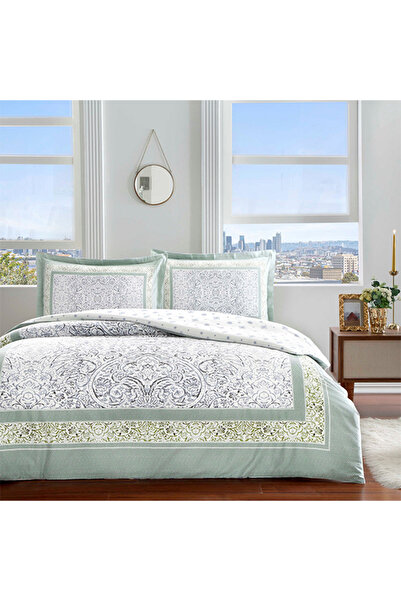 Taç Set de lenjerie de pat din satin de bumbac Hamlet Indigo dublu