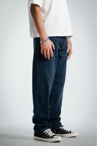 GRJ denim Dark Blue Casual Blue Straight Fit Men's Jean Pants