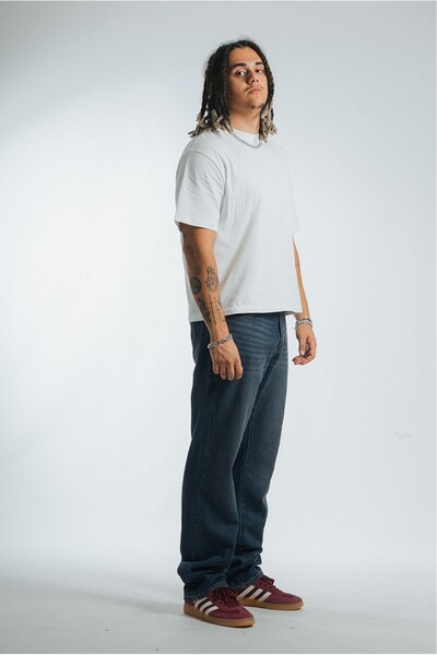 GRJ denim Shadow Fade Baggy Fit Blue Men's Jeans