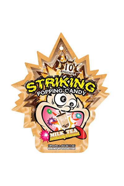 Striking Popping Candy Milk Tea Flavor - Carton (15g x 48 packs)