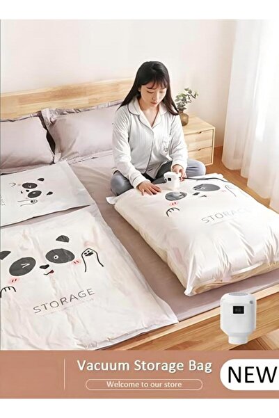 DOMEET ​10 Pack Vacuum Storage Bags (2 L + 4 M + 4S) Compression Bags Space Saver Bags Vacuum Seal Bags