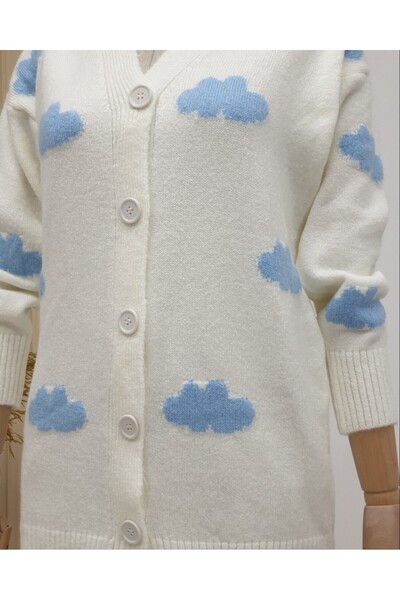Modamorfo Kardigan s knoflíky - Ecru
