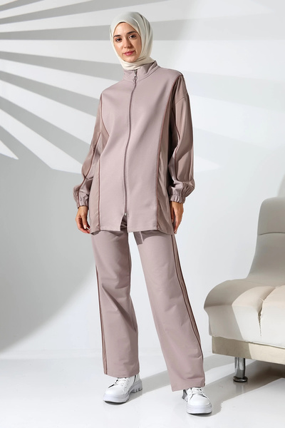 Mihran Butik طقم حجاب نسائي موسمي من القطن الممشط والجزء العلوي الرياضي والمريح