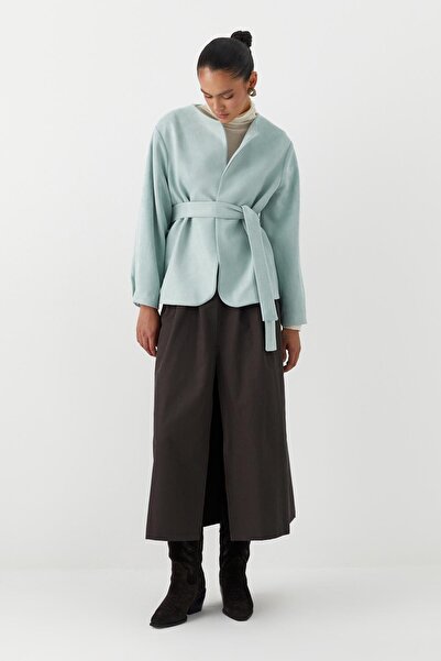 MARKALİSTE Suede Jacket Mint