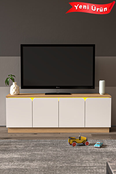 Platinreyon BOHEM 150 CM LEDLİ TV ÜNİTESİ MDF KAPAK