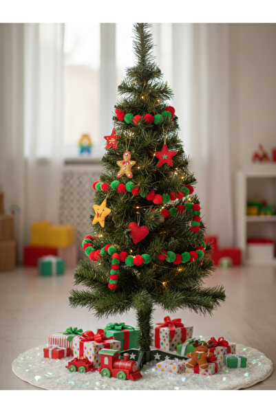 Viyalente Leva Yılbaşı Çam Ağacı 90 Cm 76 Dallı Sık Dallı Yılbaşı Ağacı