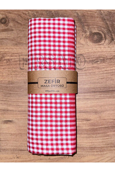 Fırsato PotiHome Pötikareli Masa Örtüsü – 170x170 cm Kare, Sofra Bezi, Piknik...