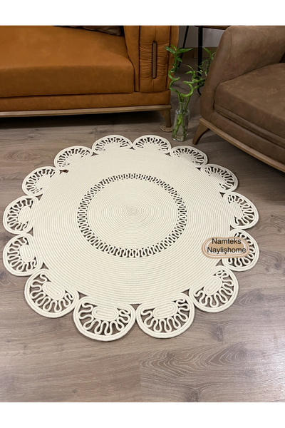 naylişhome Jüt kilim Hasır Kapı Önü Banyo Mutfak Salon Oturma Odası Paspası M...