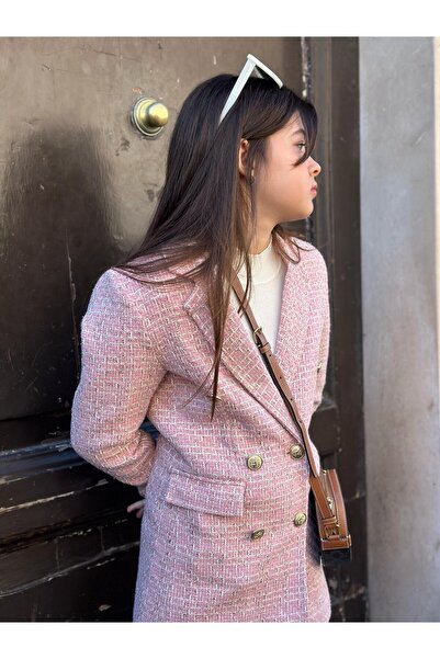 Hilal Akıncı Kids Jachetă blazer cu sclipici