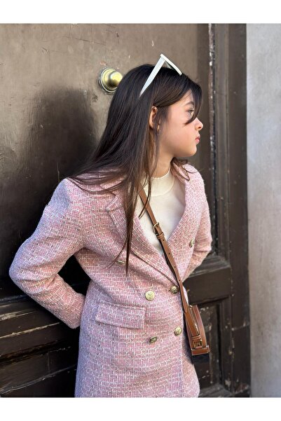 Hilal Akıncı Kids Jachetă blazer cu sclipici