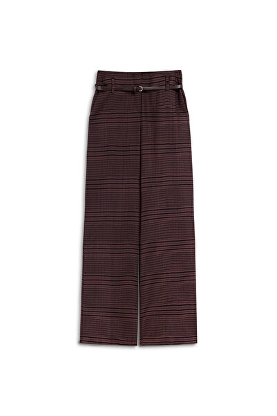İpekyol Plaid Pattern Wide Leg Fit Pants